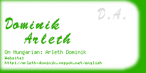 dominik arleth business card